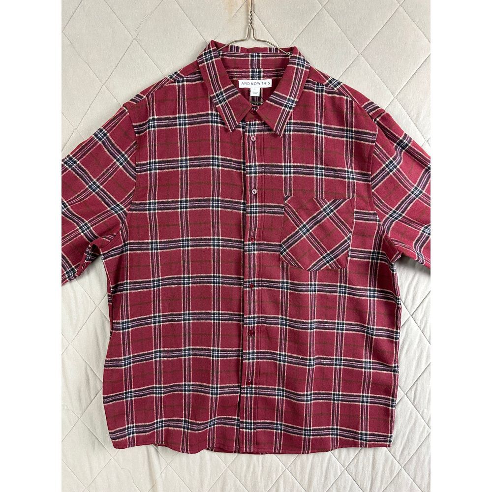 And Now This Button Up Men's Large Long‎ Sleeve Flannel
